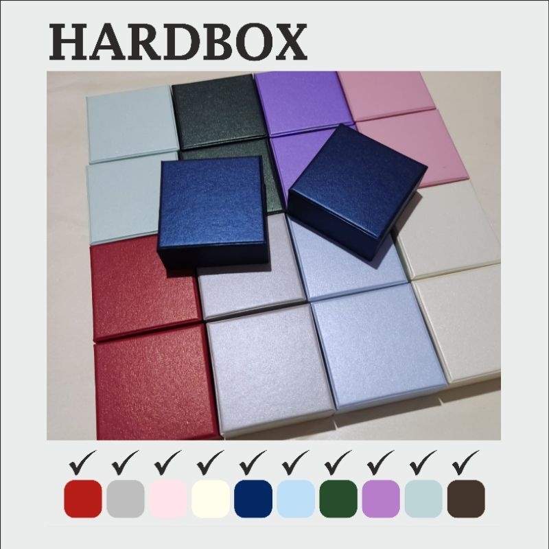 

HARDBOX UKURAN 8 x 8 x 3,5 cm Gift Box | Kotak Cincin | Kotak Gelang | Kotak Kalung | Kotak Aksesoris | Kotak Perhiasan | Jewelrty Box