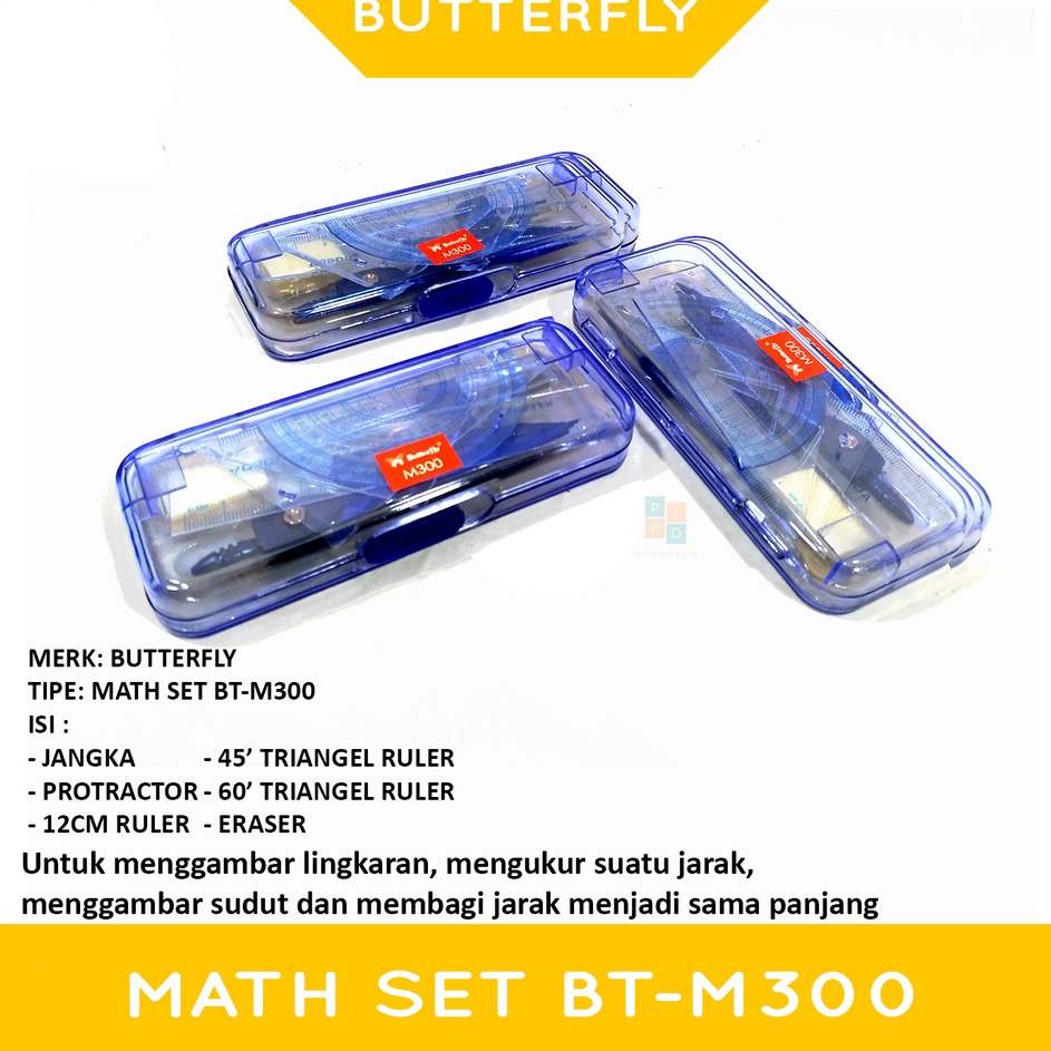 

PRODUCT TERMURAH BUTTERFLY Compass Jangka Math Set BTM3 Set