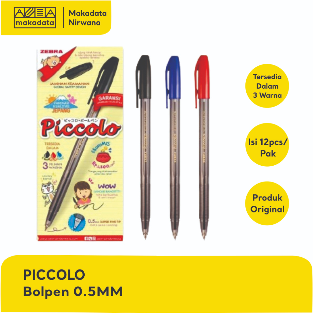 

PICCOLO BOLPEN/PULPEN/BOLPOINT 0.5 (1 PACK)