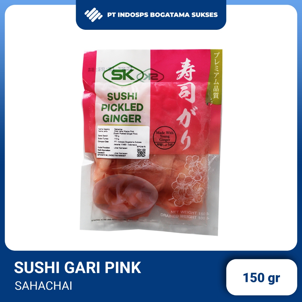 

Import Sushi Gari Pink Sahachai Sachet 150gr | Acar Jahe | Gari