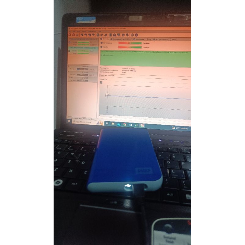 Hardisk eksternal WD 250 GB