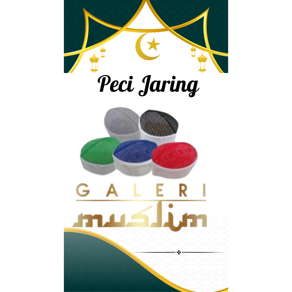 peci jaring / peci jaring murah / peci haji jaring bisa COD