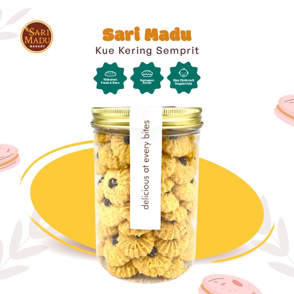 

Semprit Kue Kering 6 Bulan Penyimpanan 500 ML Khusus Kaltim By Sari Madu Bakery