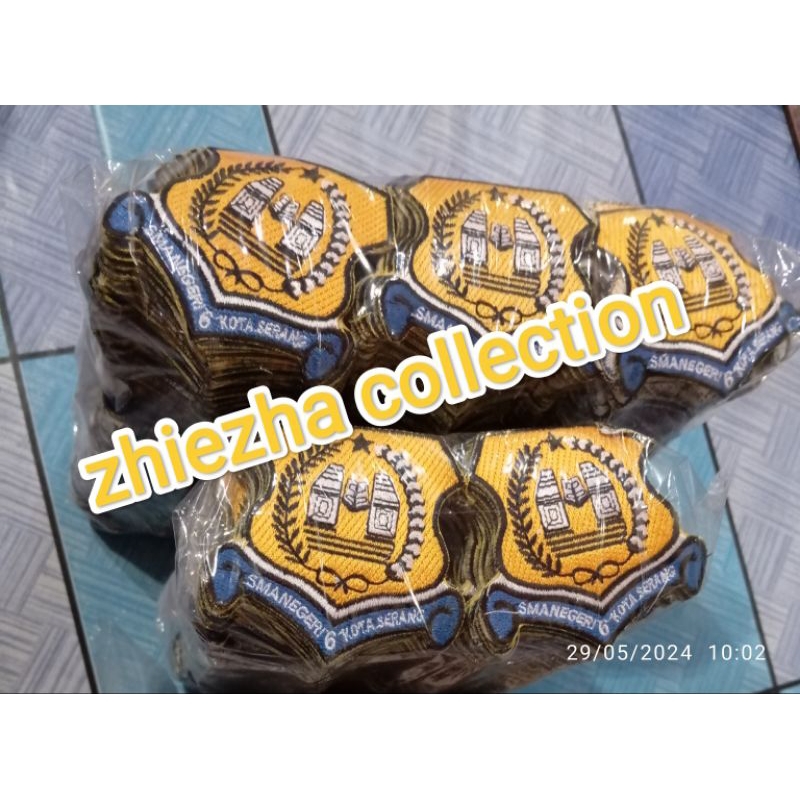 bagde / emblem/saku bordir logo sekolah