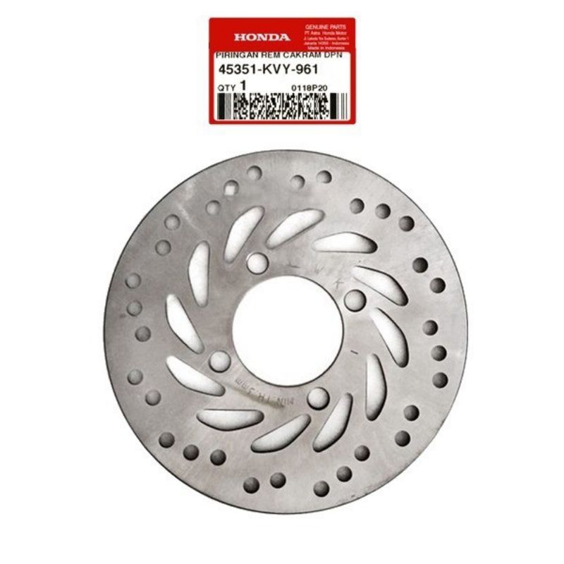 PIRINGAN CAKRAM DEPAN BEAT/FI/ESP,VARIO/FI, SCOOPY/ FI/ ESP ORI AHM