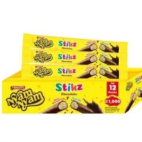 

nyam nyam stikz chocolate isi 12 pcs