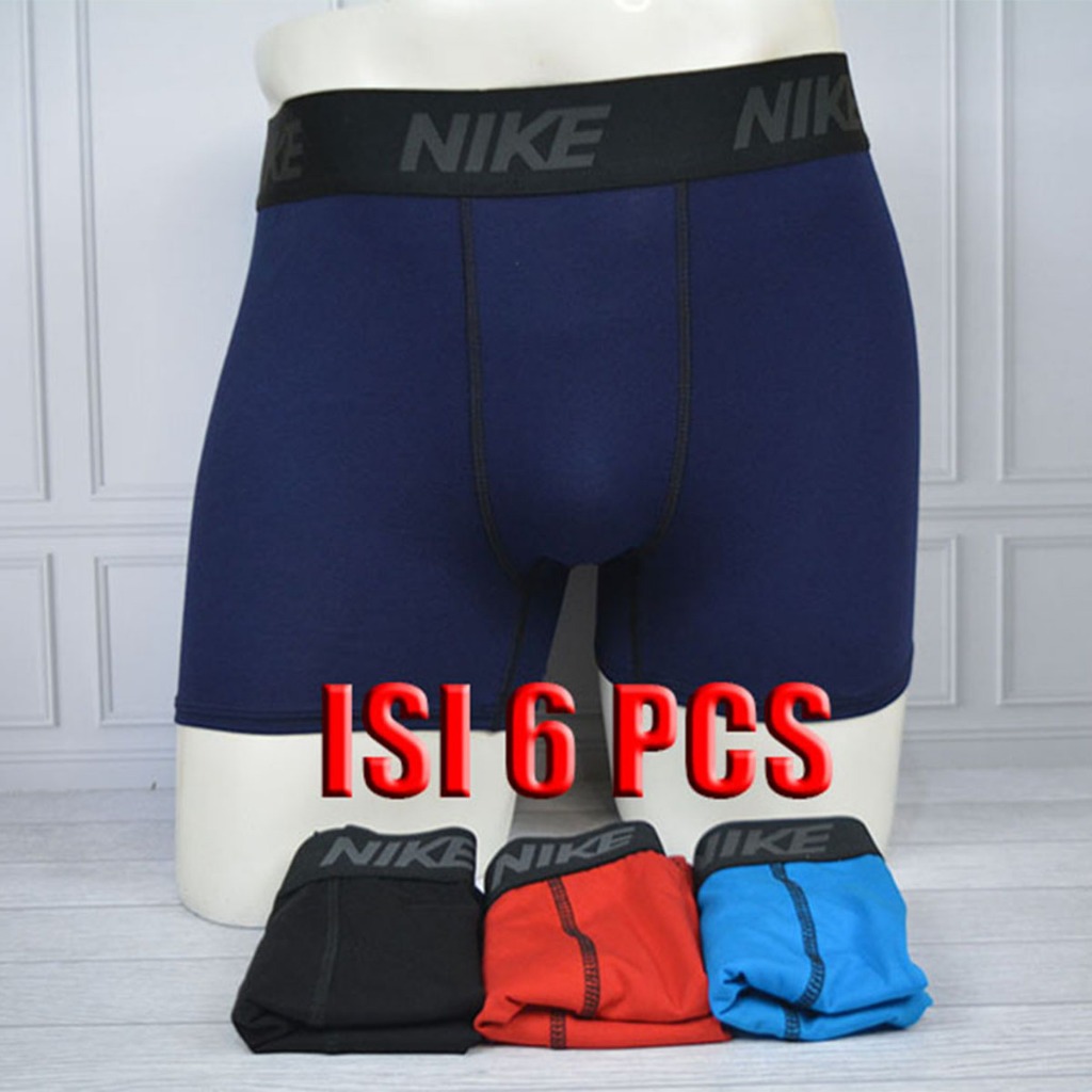 (isi 6 Pcs) Celana Dalam Boxer Celana Dalam Pria Bahan Katun