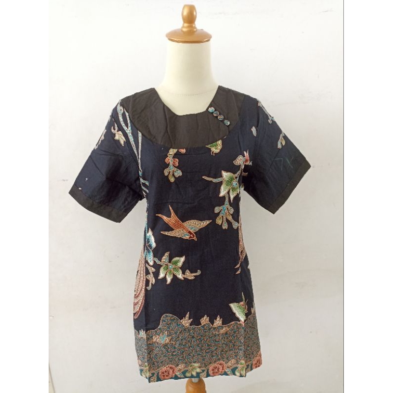 [13-6] BLUS BATIK MURAH WANITA KANTOR - 466SK33 (4A2G)