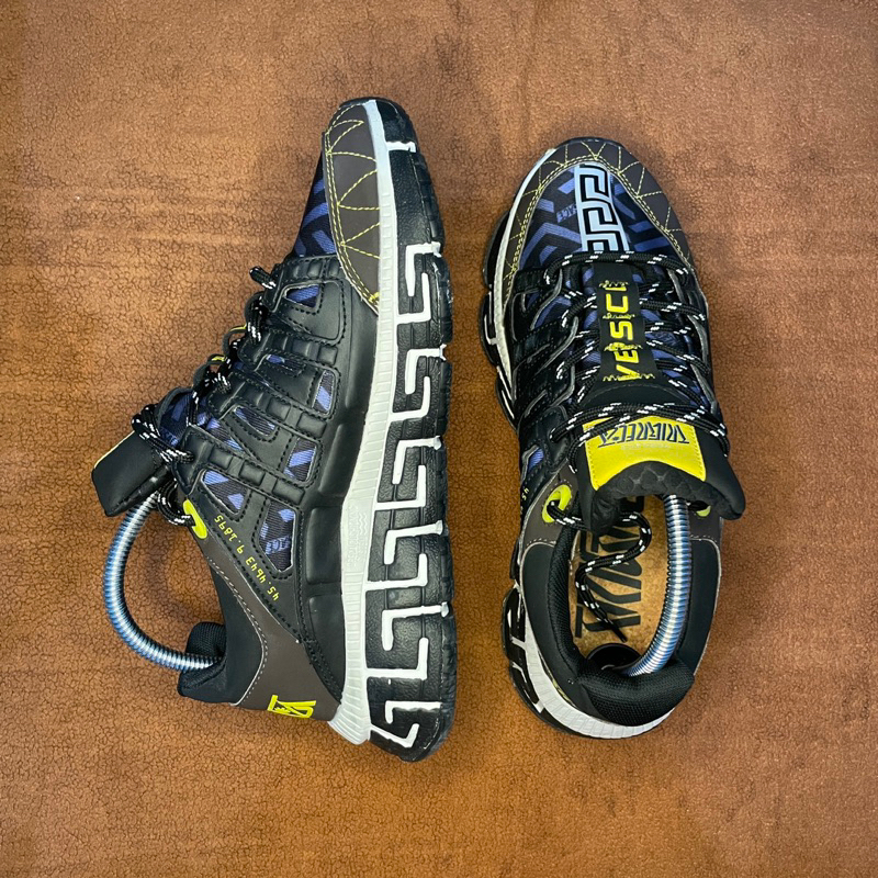 Versace Black & Navy Trigreca Sneakers