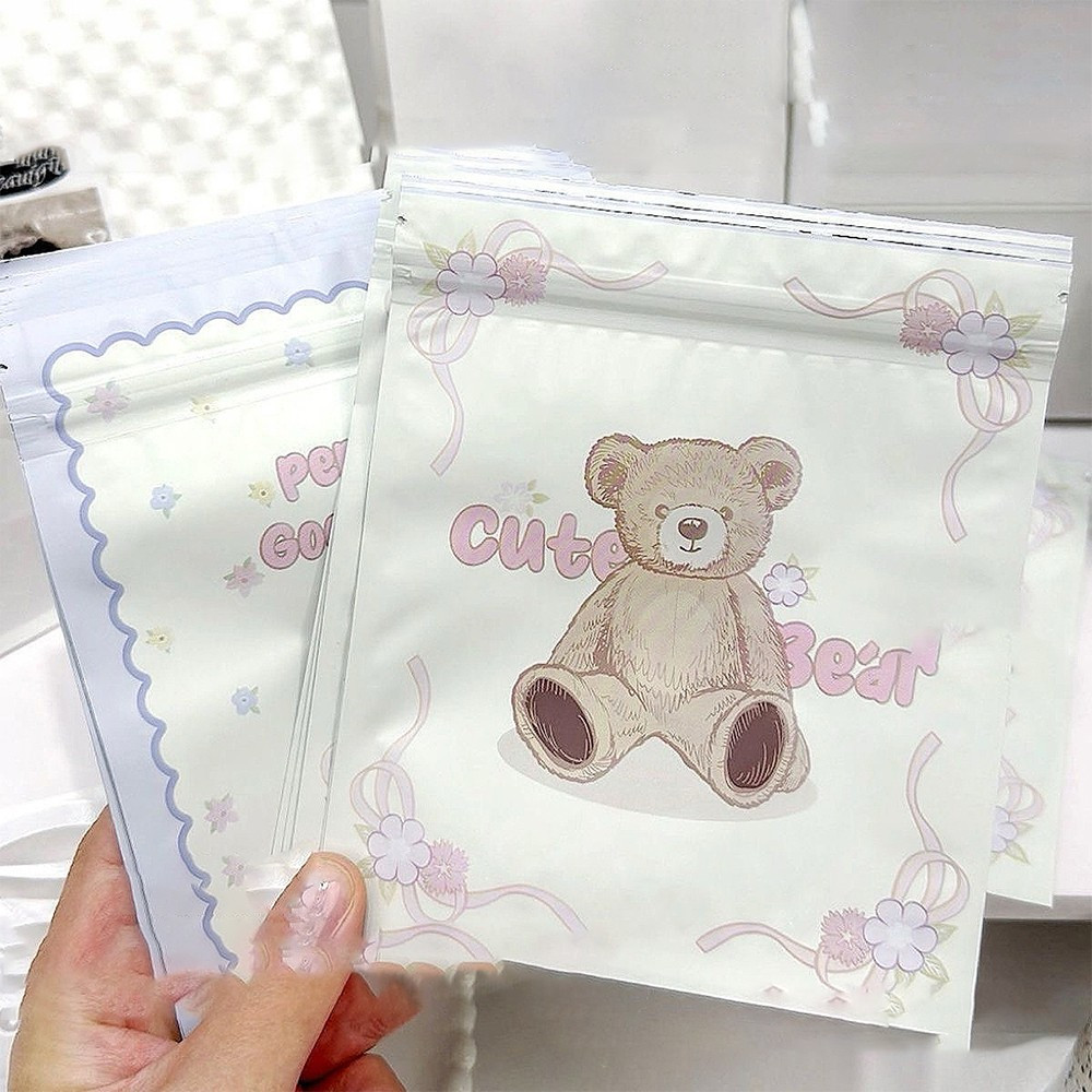 

Plastik Ziplock Cute Bear Tempat Penyimpanan Aksesoris Serbaguna / Plastik Souvenir / Plastik Klip Stockami C1151