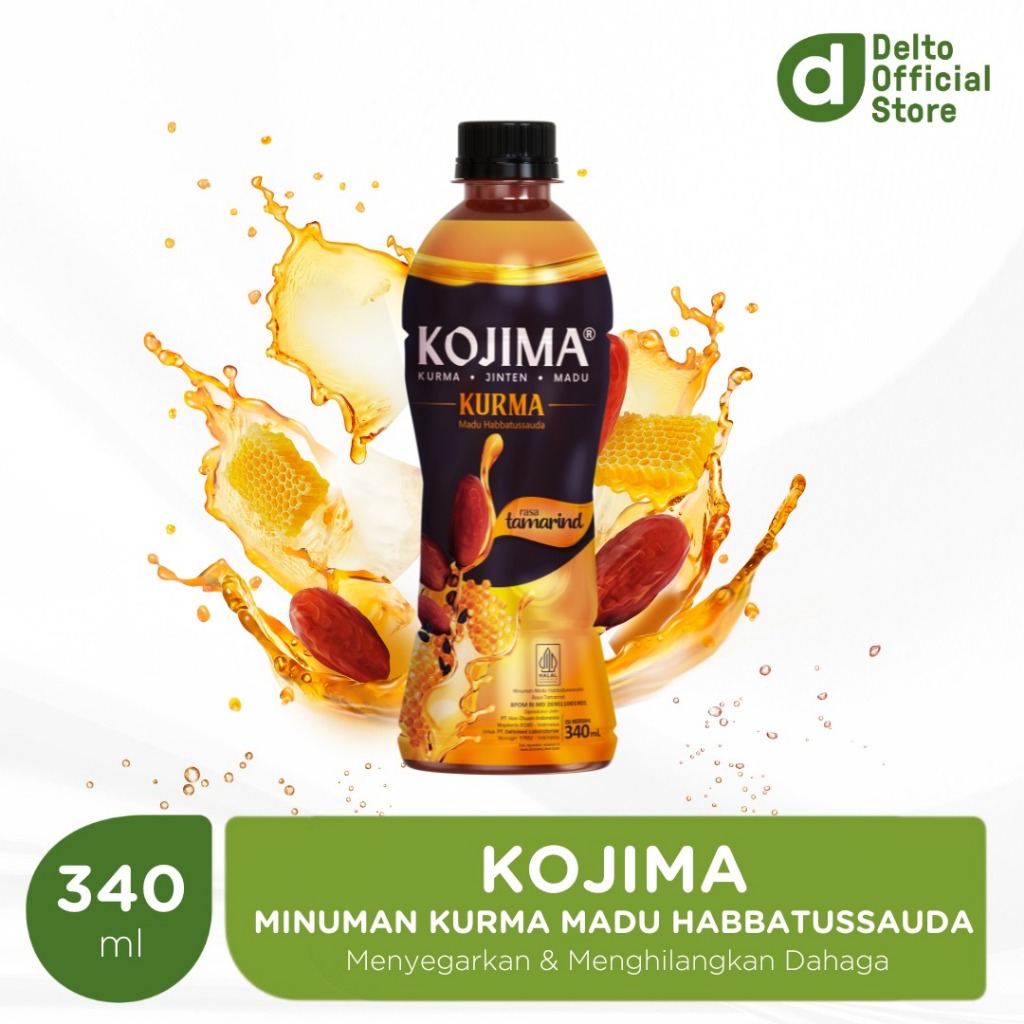 

Kojima Minuman Kurma Madu Habbatussauda (Jinten Hitam) 340 ml - Enakk Sehat Menyegarkan Menghilangkan Dahaga