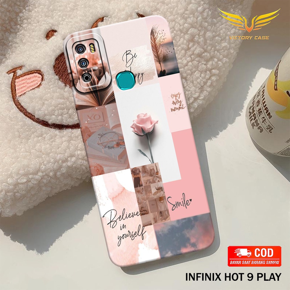 New Aesthetic Case - Softcase Infinix Hot 9 Play - Terbaru - Case Hp Infinix Hot 9 Play - Casing Inf