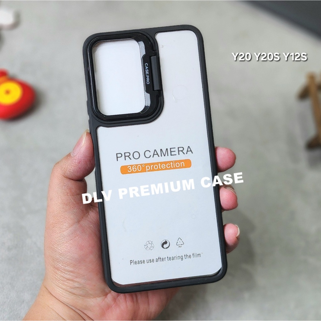 CASE VIVO Y20 VIVO Y12S  BRACKET CASE CLEAR STAND CAMERA CASE VIVO Y20 VIVO Y12S