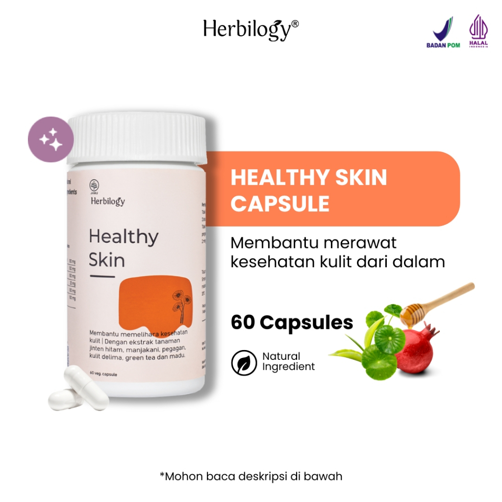 

F_daybose - Herbilogy Healthy Skin 60 Kapsul Suplemen Herbal Kulit Sehat Cerah