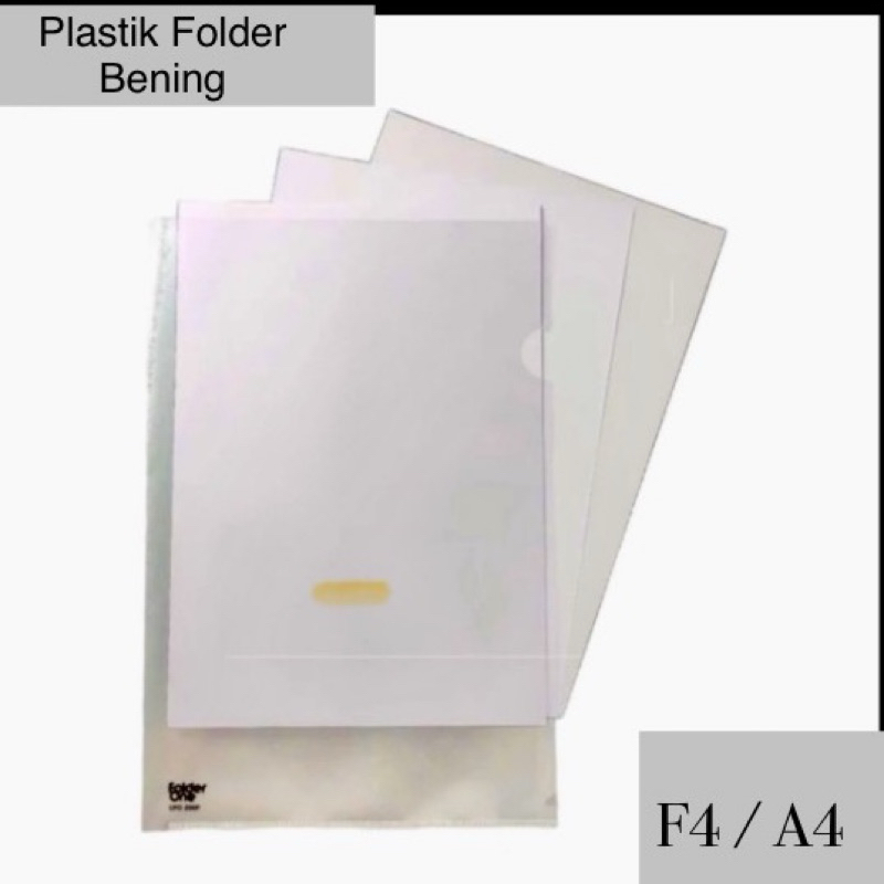 

Map Plastik / Clear Folder ( Bening ) F4 & A4