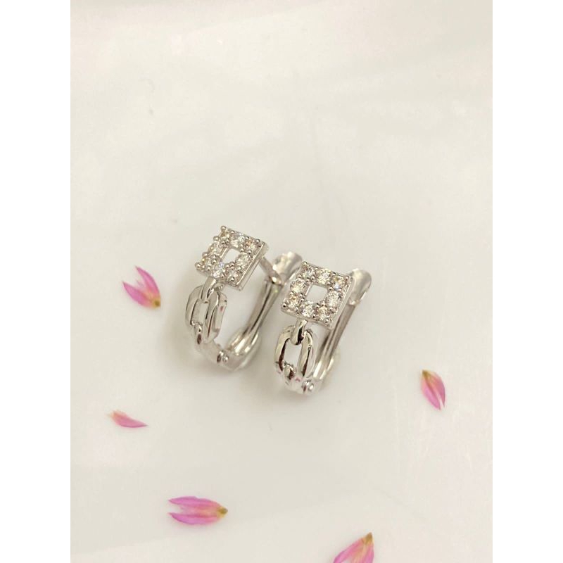 Laris Jewellery Anting Putih klep kotak variasi 17K