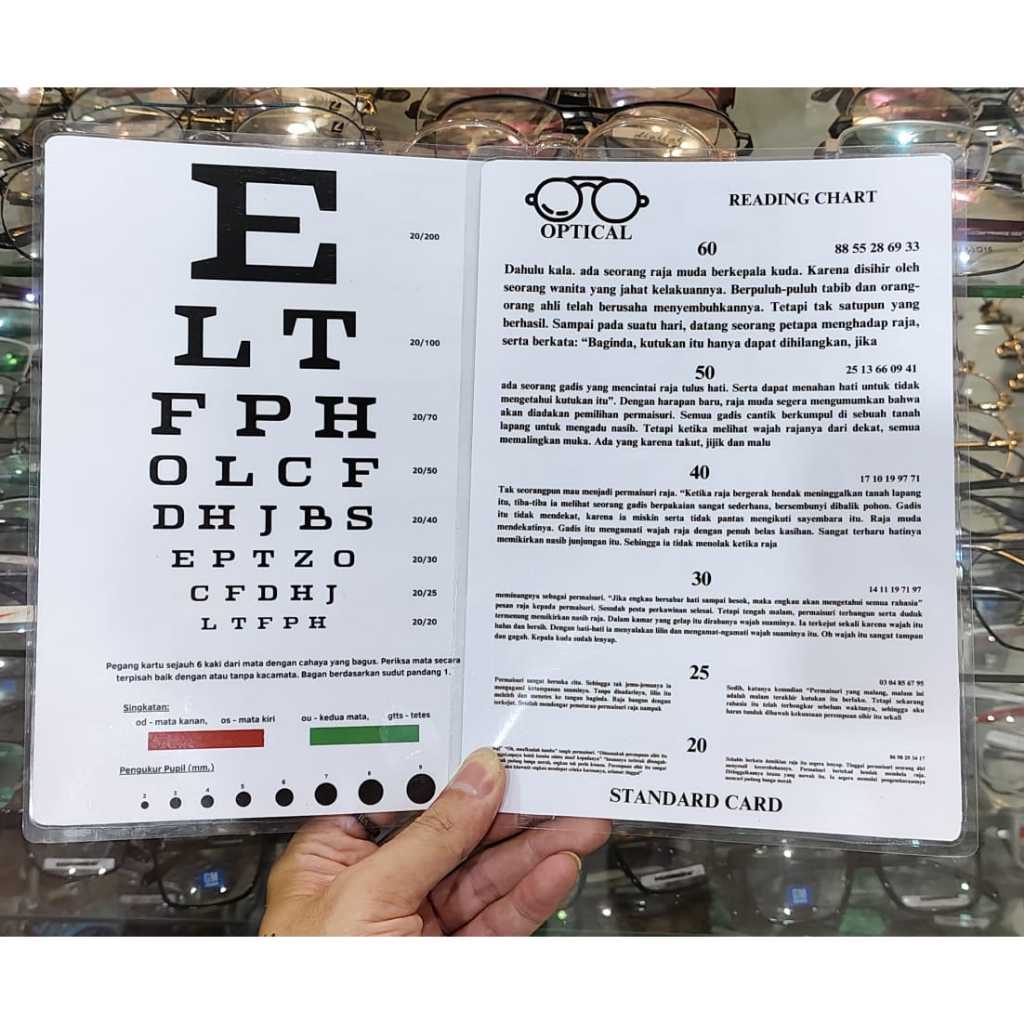 Kartu Jaeger, Reading Card, Jaeger Card 2 SISI (SUDAH DI LAMINATING) tes mata