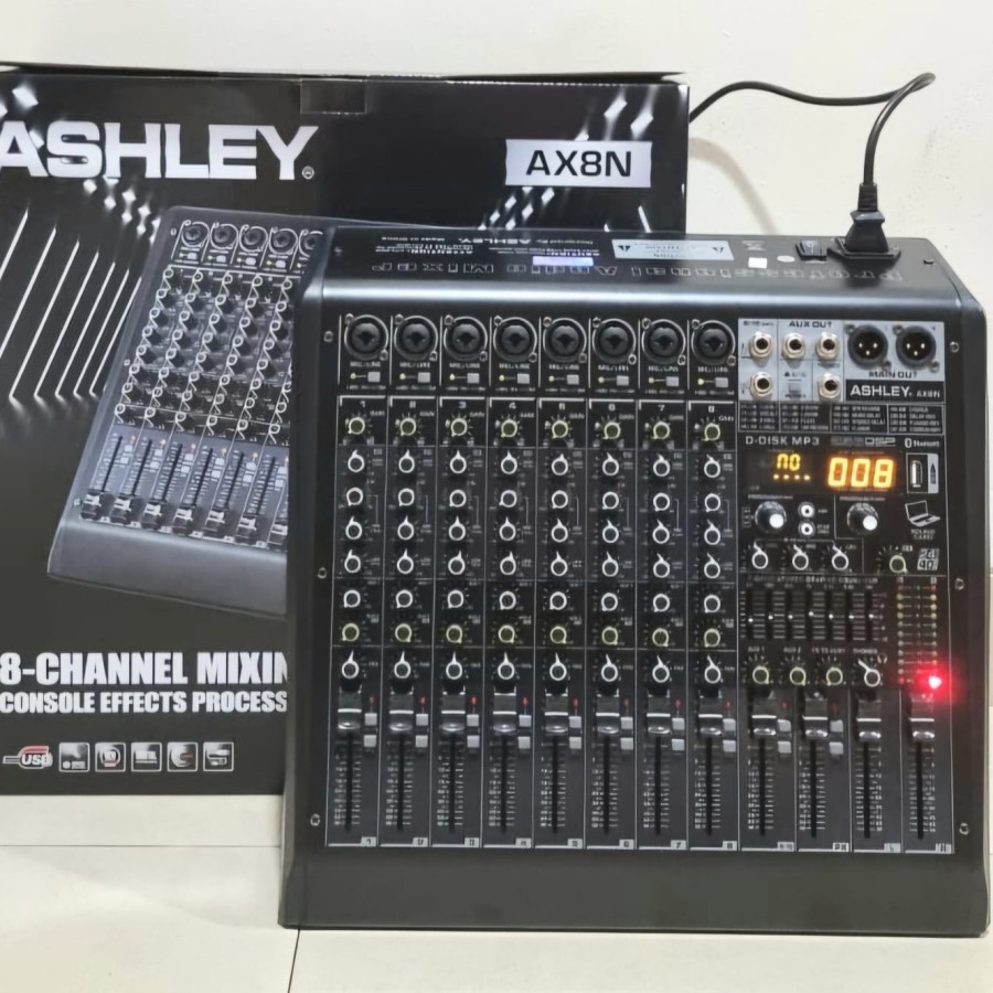 MIXER ASHLEY AX8N MIXER ASHLEY 8 CHANNEL AX8N ORIGINAL ASHLEY AX 8N