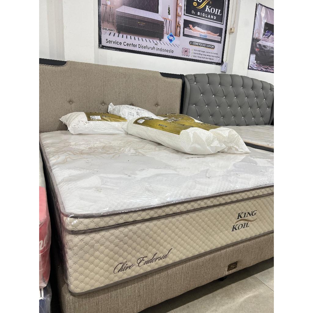 KING KOIL ALL NEW CHIRO ENDORSED ( HARGA KASUR 1 SET ) 180X200