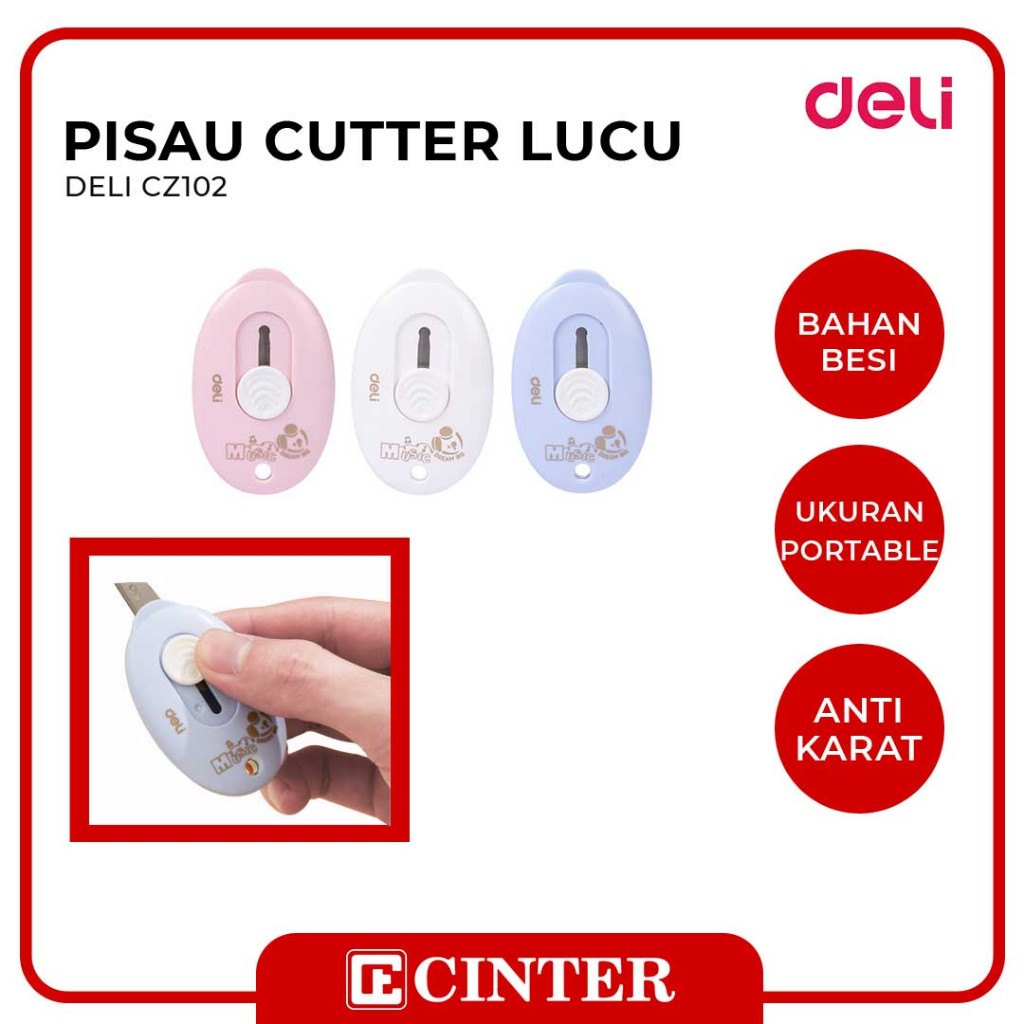 

DELI - CUTTER KECIL / PISAU KATER KECIL CZ102 9MM SPECIAL AGNES MO EDITION