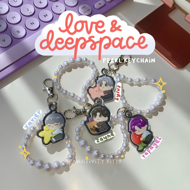 Love and Deepspace Pearl Keychain Xavier Zayne Sylus Rafayel