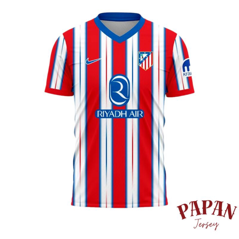JERSEY ATLETICO MADRID TERBARU 2024/2025 HOME AWAY. KAOS BOLA