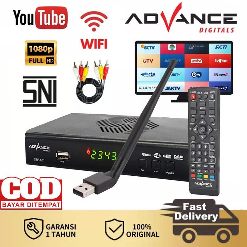 [COD] Advance STP-A01 Set Top Box TV Digital Receiver Penerima Siaran Full HD/STB Wifi Bisa Youtube 