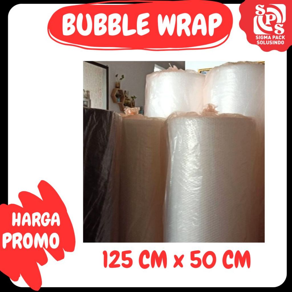 

Bubble Wrap Roll Packing Bubblewrap 125 x 50 | Plastik Packing | Zigma Pack Pengaman