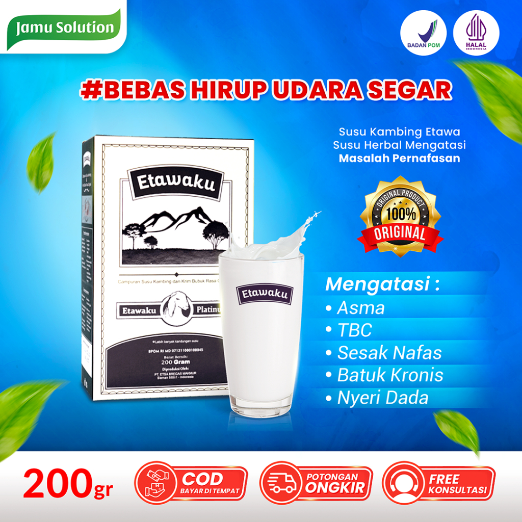 

Susu Obat Nafas ETAWAKU Jamu Herbal Alami Atasi Asma TBC Batuk Kronis Nyeri Dada ORIGINAL
