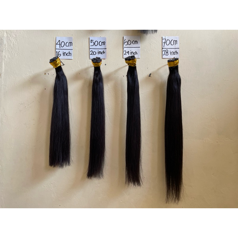 RAMBUT SAMBUNG HAIR EXTENSION ASLI MANUSIA PREMIUM 70cm