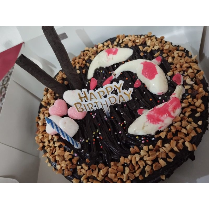 

Fudgy Brownies Tart Birthday