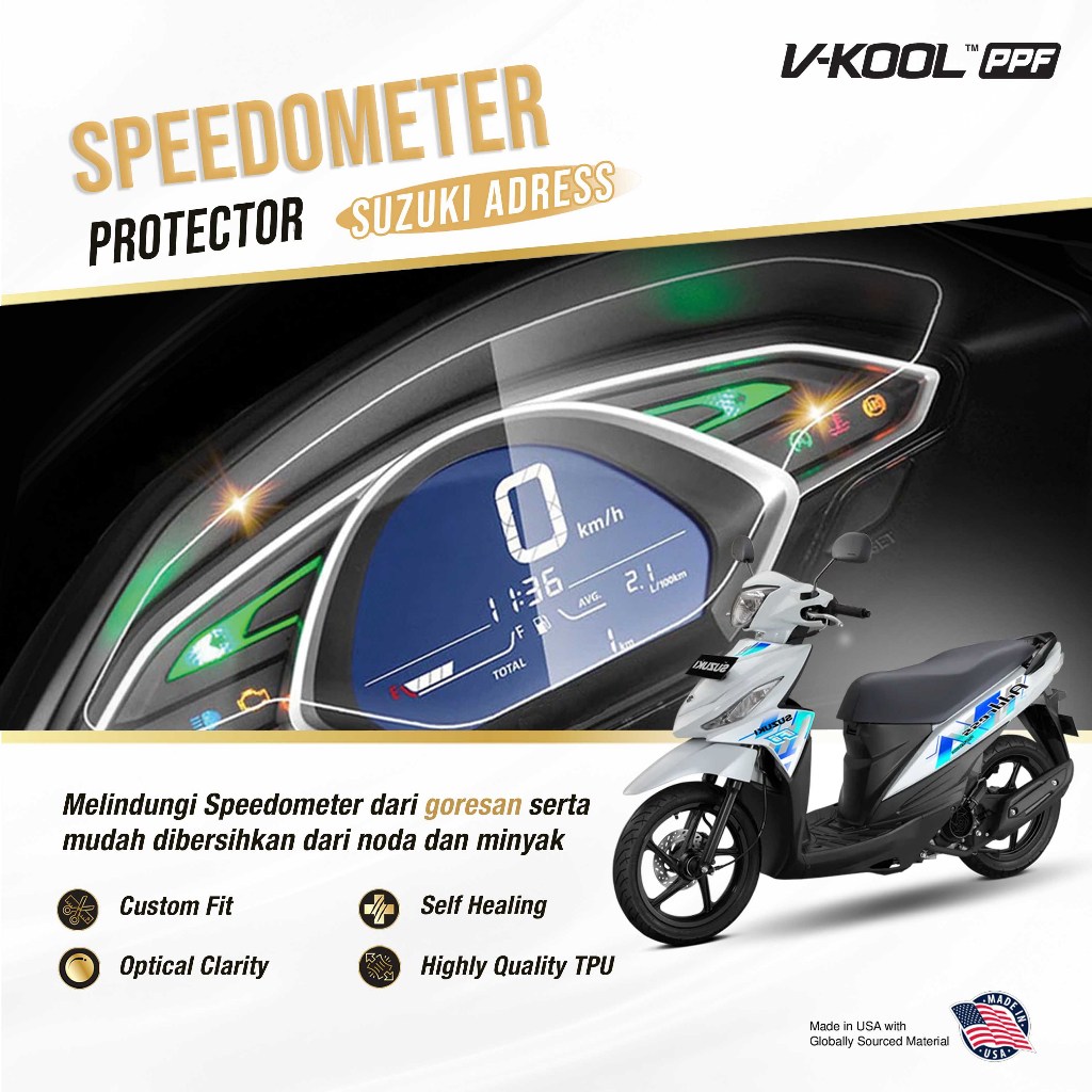 V-KOOL PPF Speedometer Suzuki Address