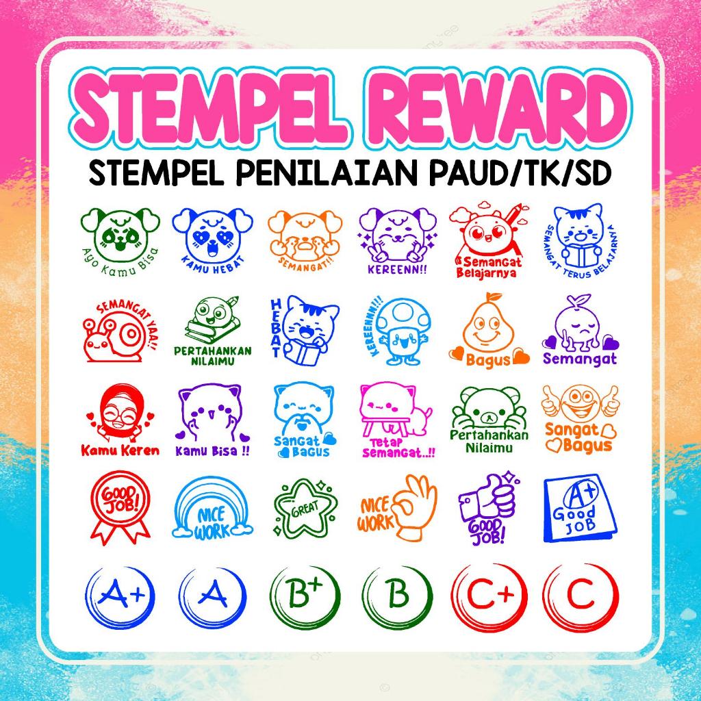 

Stempel penilaian PAUD/TK/SD desain menarik dan lucu