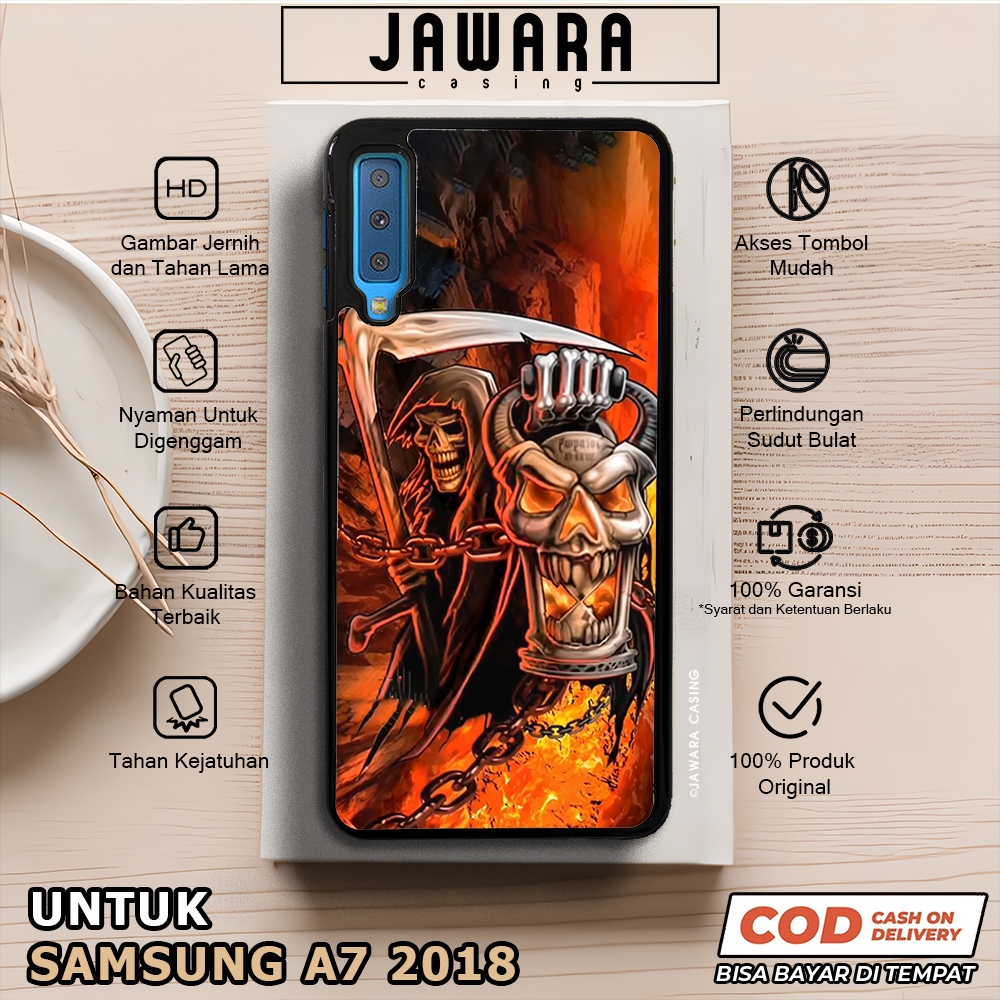Case Samsung A7 2018 Casing Samsung A7 2018 [SKLL] Premium Case Glossy Case Hp Samsung Jawara Casing