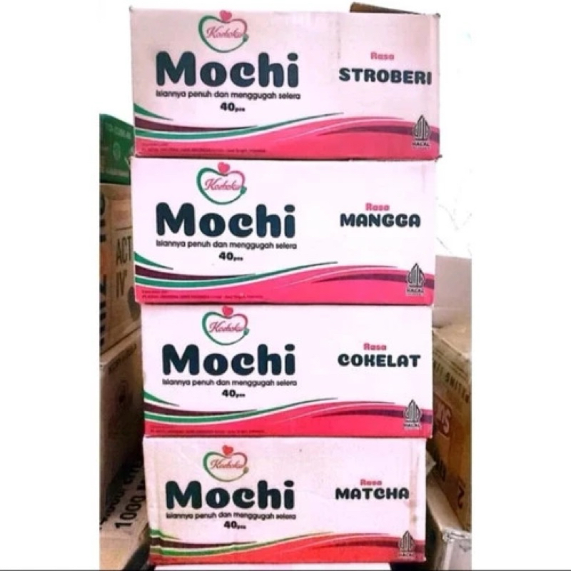 

( 1 DUS / 40 PCS ) MOCHI KOSHOKU ENAK KENYAL - MIX/CAMPUR 6 RASA