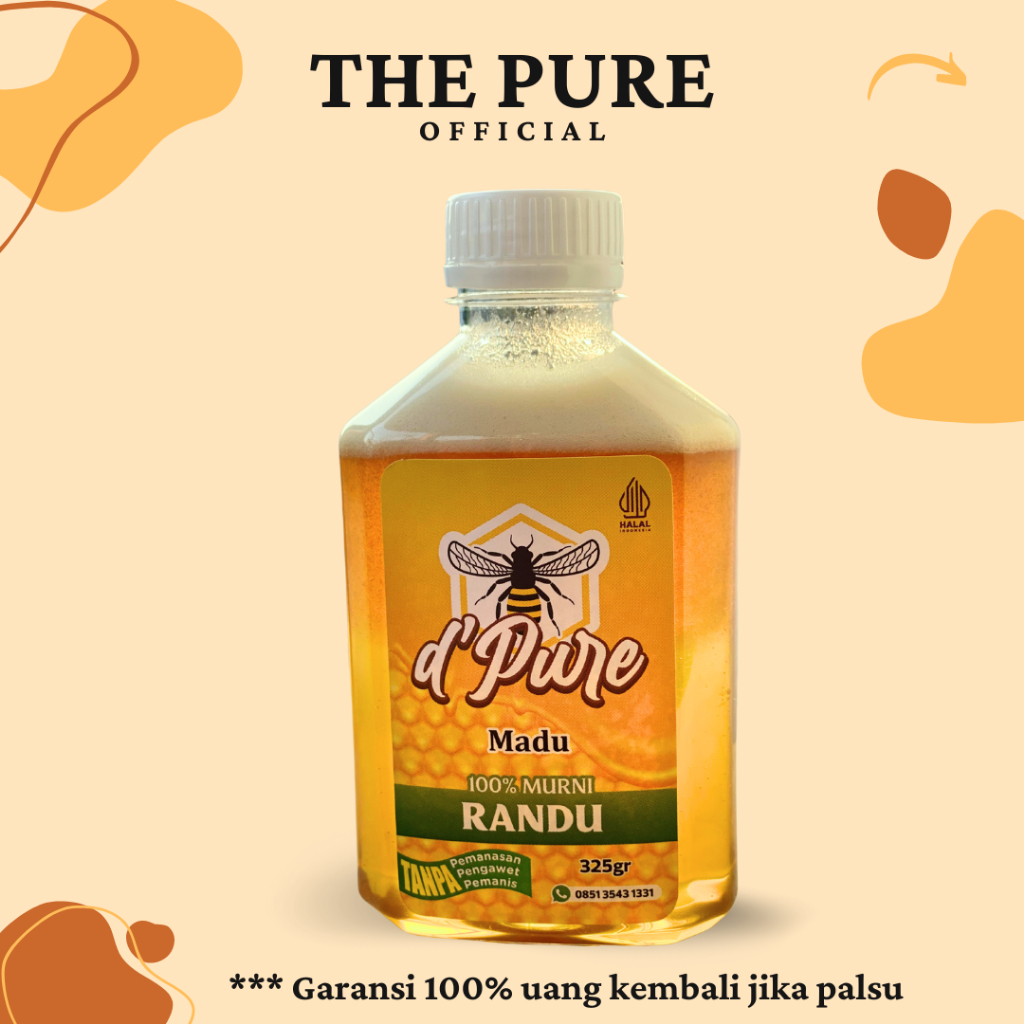

Madu Murni Asli Randu 100% Raw Honey 325gr | The Pure Official