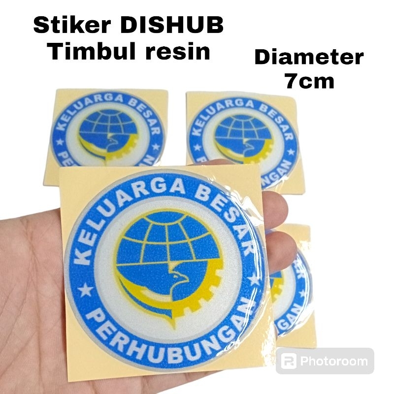 

stiker logo dishub timbul, sticker dishub dinas perhubungan resin timbul