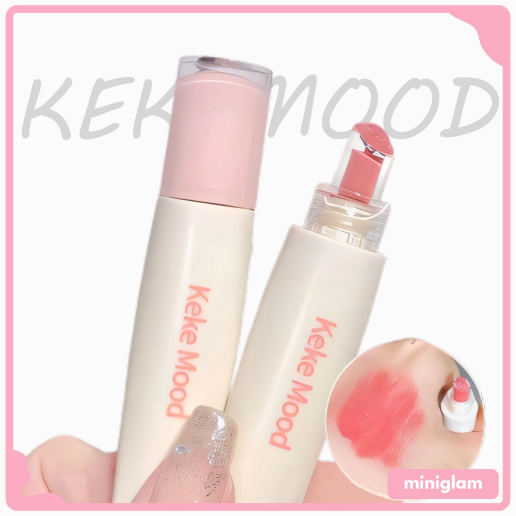 MGLAM - KEKEMOOD Jelly Watery Mirror Lipstick Lip Gloss Cermin Wajah Tahan Air & Tahan Lama【XX139】