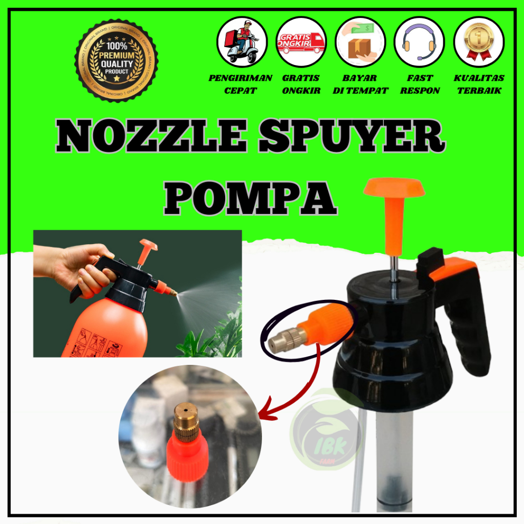 HANYA NOZZLENYA SAJA REPLACEMENT NOZZLE SPRAYER SPUYER MANUAL 2 - 3 LITER 2L 3L SEMPROTAN BURUNG TAN
