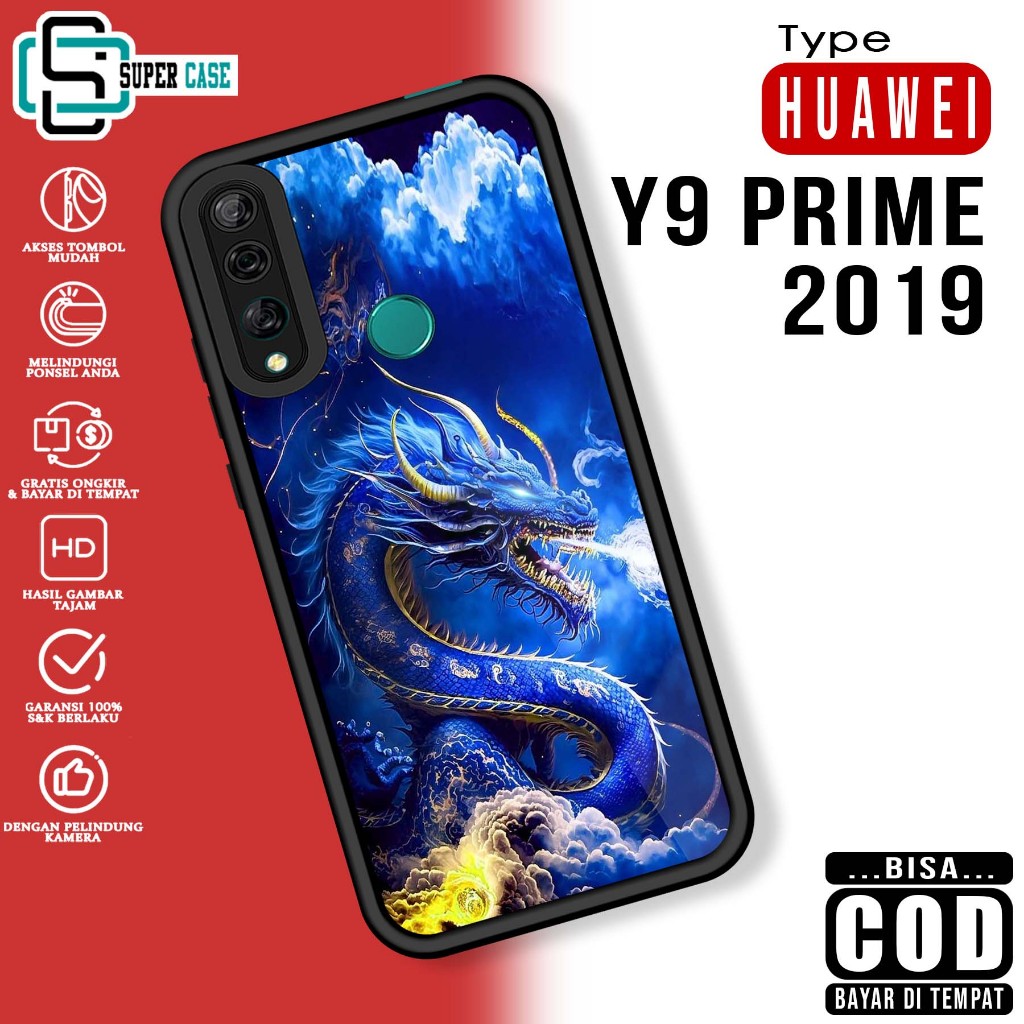 Case Hp For HUAWEI Y9 PRIME 2019 NGA SoftCase Glossy casing Handphone Silikon Glass