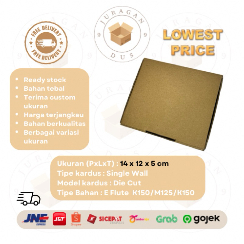 

Kardus Uk 14 x 12 x 5 CM Die Cut