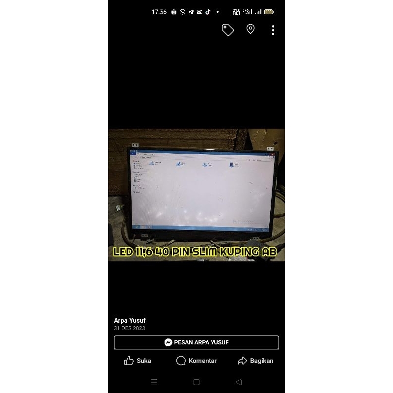 LED 11,6 40 pin slim second