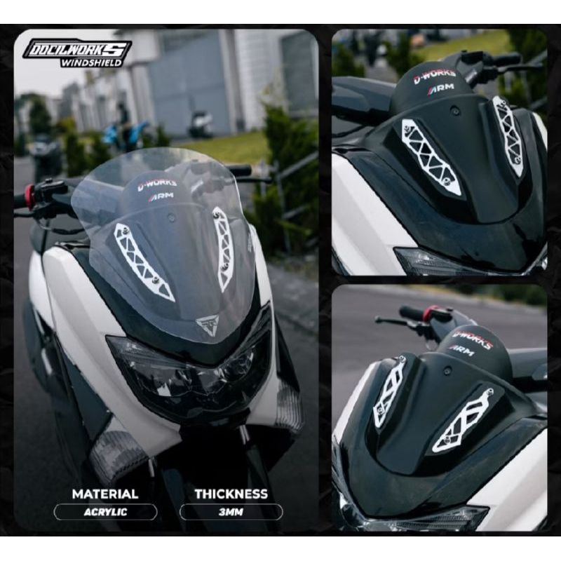 Garnish Bracket Windshield Visor Nmax New Nmax Old Nmax Turbo