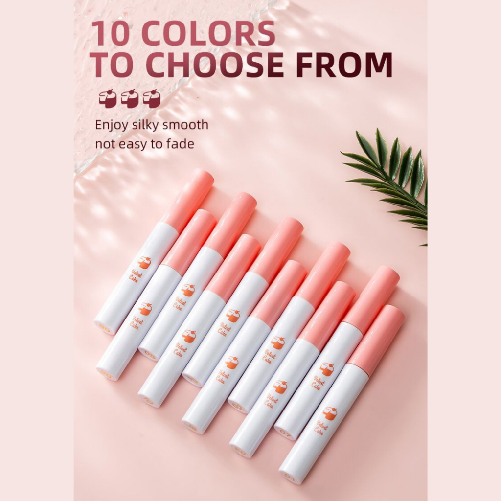 Muge leen Lipgloss korean Velvet Matte Transferproof Tahan Lama Melembabkan l Silky Lipgloss Moistur