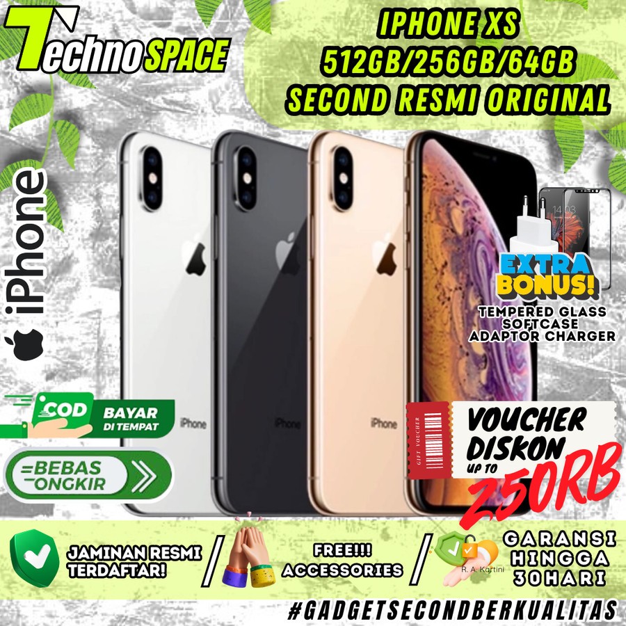 Apple iPhone X Xr XS Not Xs max 512GB 256GB 64GB Second Fullset Original Resmi X ibox