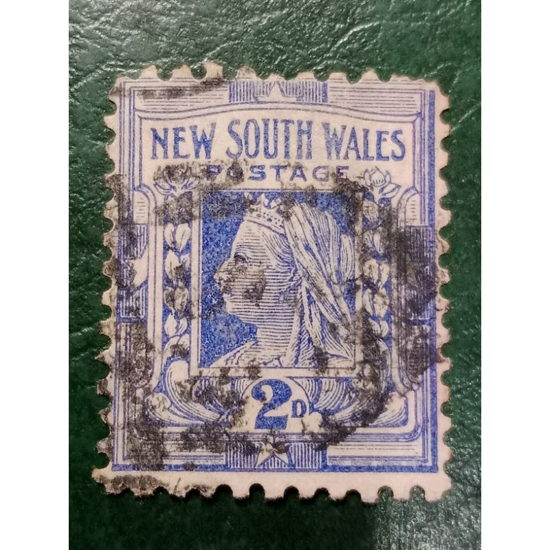 

Prangko New South Wales 2 Penny Victoria tahun 1897 USED