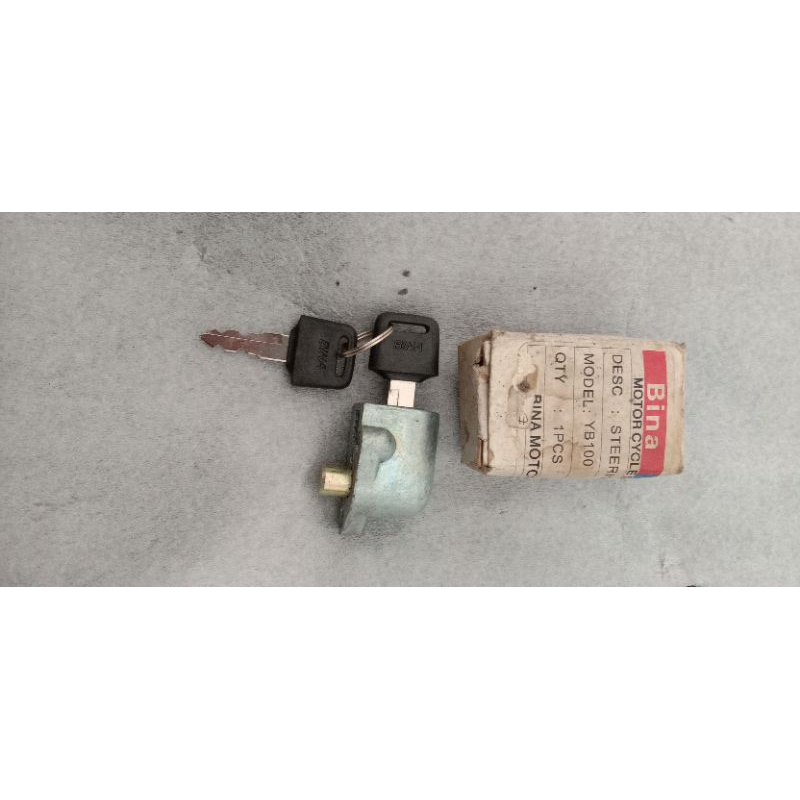 kunci fork kunci stang stering lock kunci ganda Yamaha YB100 L2G L2SN L2S DT100 non original NOS