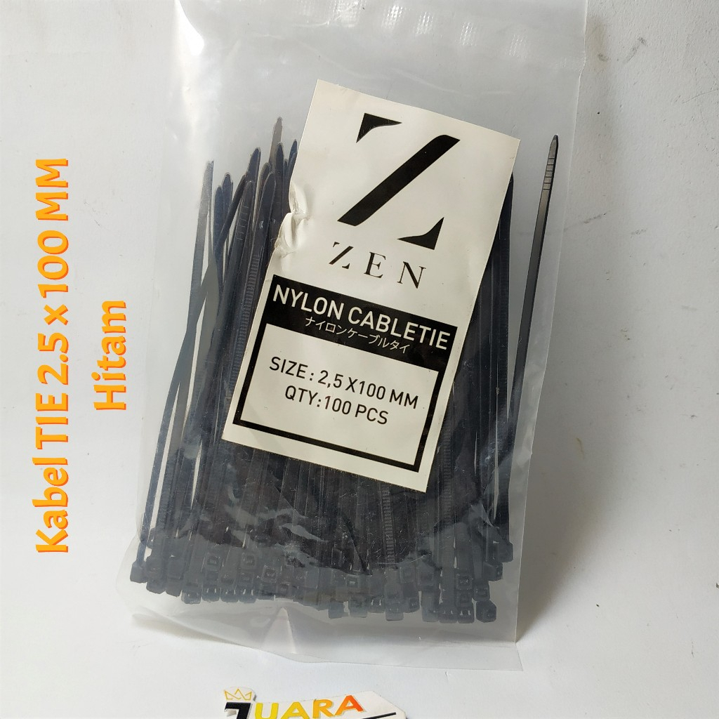 

Kabel TIS 2.5 x 100 mm | Tie Kabel Ukuran 2.5x100 mm HITAM - PUTIH Kabel Ties