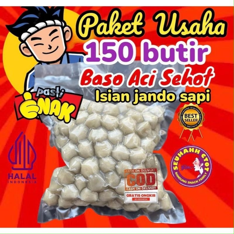 

baso aci cilok isi jando tetelan sapi isi 150 butir