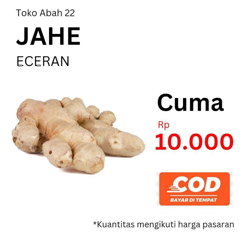 

JAHE ECERAN CUMA 10.000